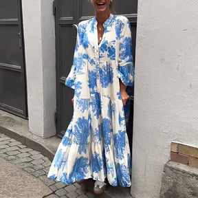 Vestido Mara - Floral com Decote em V (Soltinho para o Verão de 2025)