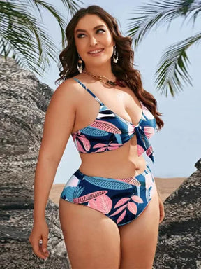 Conjunto Biquíni + Saída de Praia Plus Size - Miranini