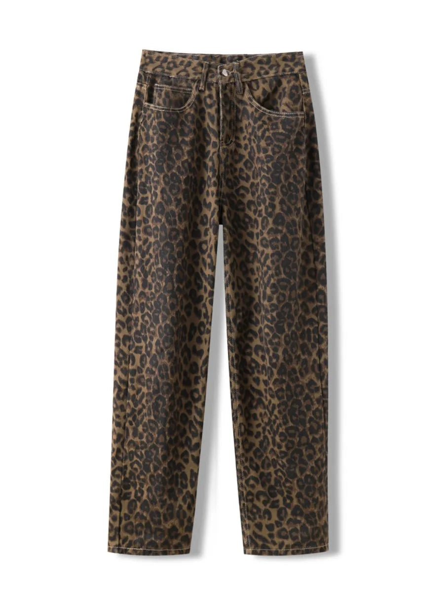 Calça Leopardo Escura - Miranini