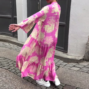 Vestido Mara - Floral com Decote em V (Soltinho para o Verão de 2025)