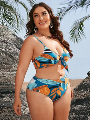 Conjunto Biquíni + Saída de Praia Plus Size - Miranini